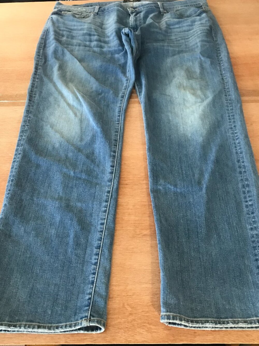 7 for all mankind The Straight Luxe Performance Jeans Men 40x32 Blue Mid Rise
